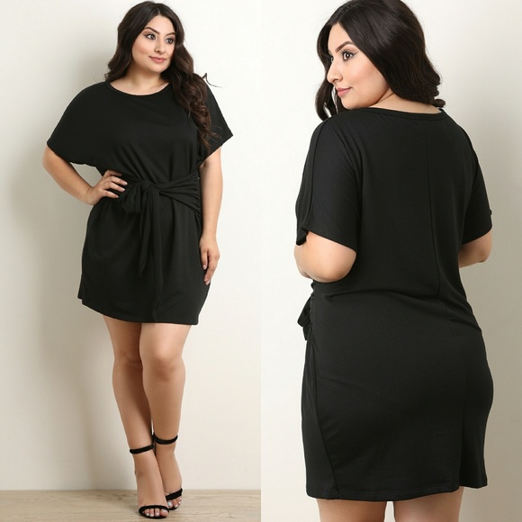 NEW PLUS Waist Cinched-Sash Dress 123 XL - Picture 2 of 6